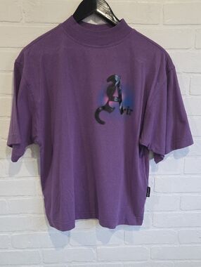 Palm Angels Purple Crewneck Shirt